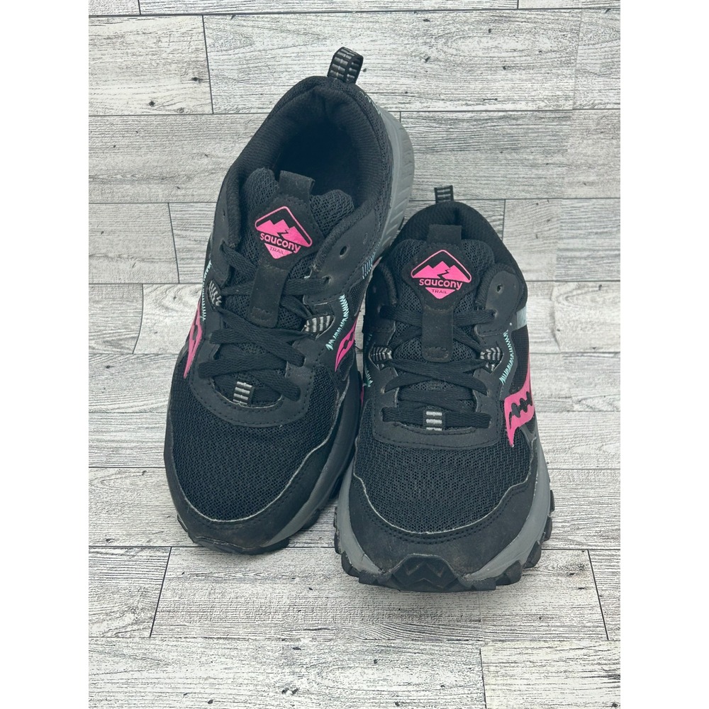 Saucony Excursion TR15 Women's Trail Running Shoes Black‎ Pink Sz 6